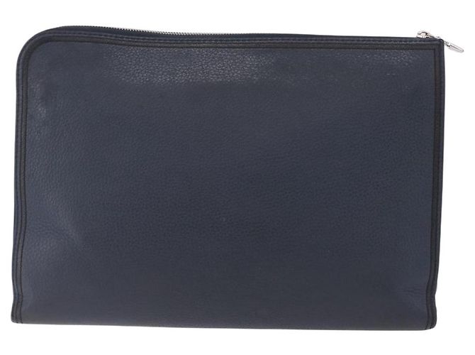 LOUIS VUITTON Borsa Pochette Jules GM Pelle Taurillon Navy M68235 Auth 196665A Blu navy - vista 2