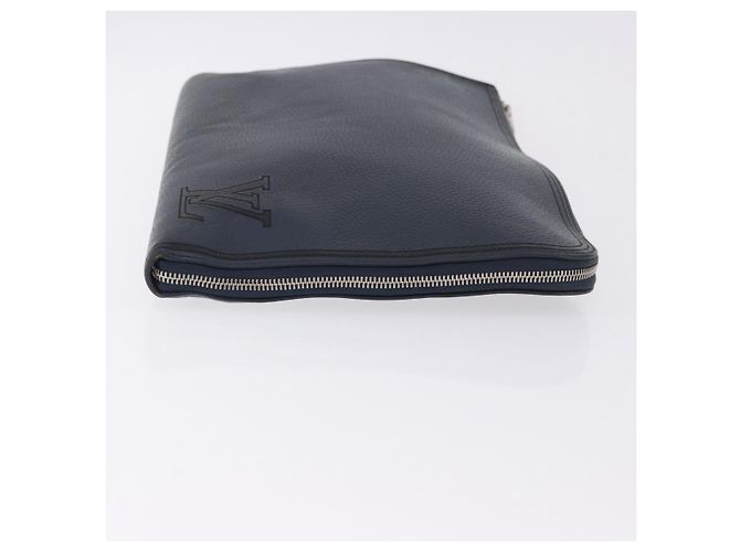 LOUIS VUITTON Borsa Pochette Jules GM Pelle Taurillon Navy M68235 Auth 196665A Blu navy - vista 3