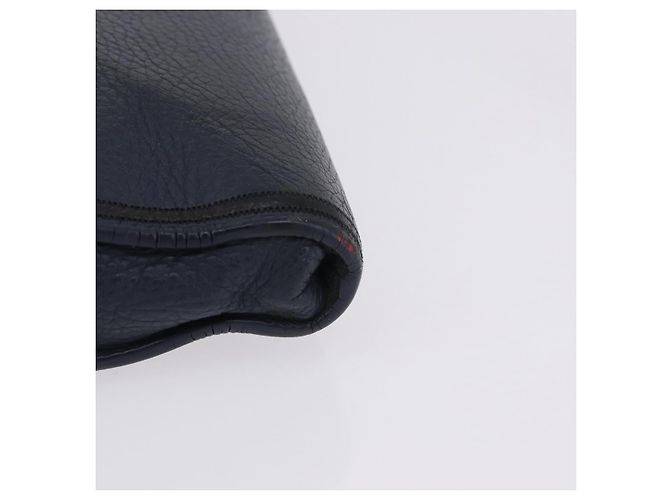 LOUIS VUITTON Borsa Pochette Jules GM Pelle Taurillon Navy M68235 Auth 196665A Blu navy - vista 5