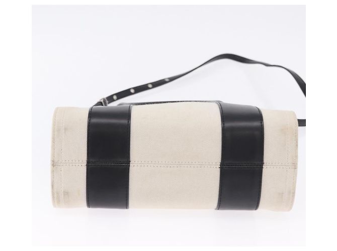 Borsa a mano BALENCIAGA Trade XS Canvas 2way Beige Silver 620882 Auth 198734A Argento - vista 11