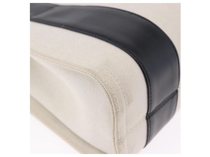 Borsa a mano BALENCIAGA Trade XS Canvas 2way Beige Silver 620882 Auth 198734A Argento - vista 14
