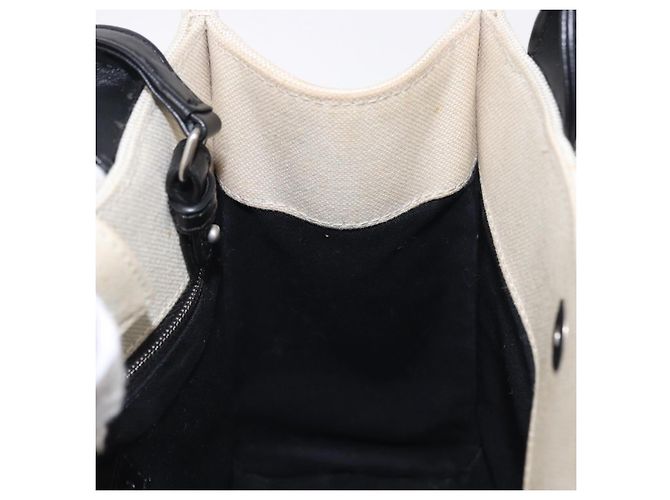 Borsa a mano BALENCIAGA Trade XS Canvas 2way Beige Silver 620882 Auth 198734A Argento - vista 19