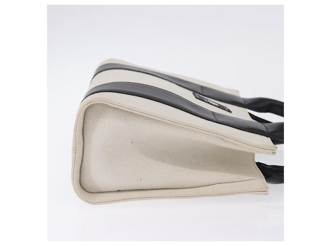 Borsa a mano BALENCIAGA Trade XS Canvas 2way Beige Silver 620882 Auth 198734A Argento - vista 4