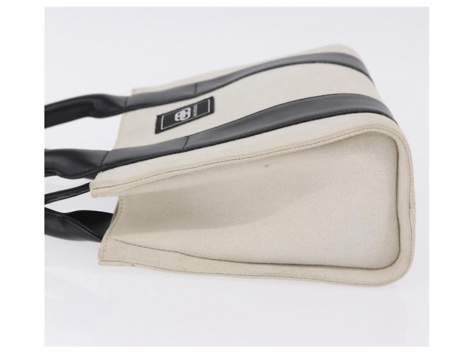 Borsa a mano BALENCIAGA Trade XS Canvas 2way Beige Silver 620882 Auth 198734A Argento - vista 5