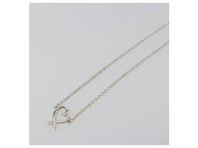 Autre Marque Bracciale TIFFANY&Co. Loving Heart Ag925 Silver Auth am12320M Argento - vista 4