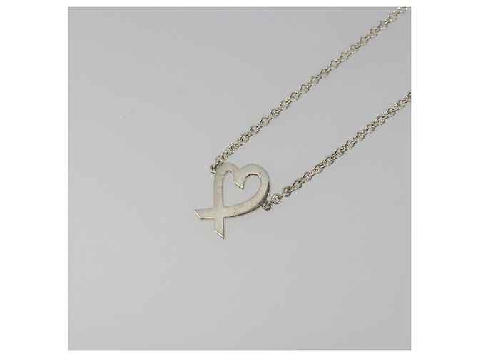 Autre Marque Bracciale TIFFANY&Co. Loving Heart Ag925 Silver Auth am12320M Argento - vista 8