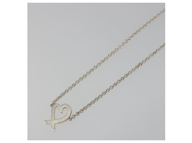 Autre Marque Bracciale TIFFANY&Co. Loving Heart Ag925 Silver Auth am12320M Argento - vista 9