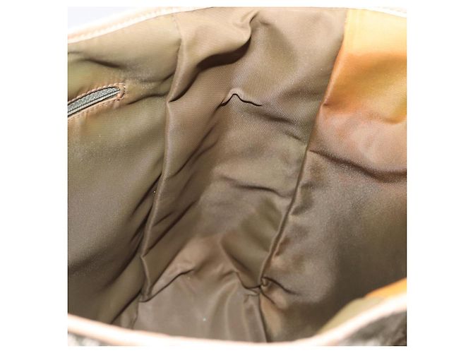 Borsa Tote Christian Dior Trotter Canvas Verde Argento Auth 198332 - vista 19