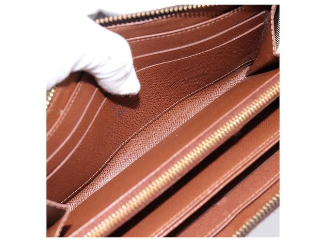 LOUIS VUITTON Monogram Zippy Wallet Long Wallet M42616 LV Auth 198765 Monogramma - vista 10