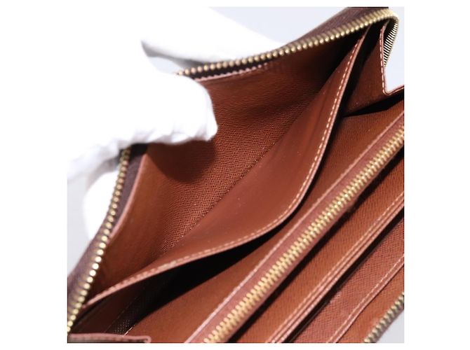 LOUIS VUITTON Monogram Zippy Wallet Long Wallet M42616 LV Auth 198765 Monogramma - vista 17