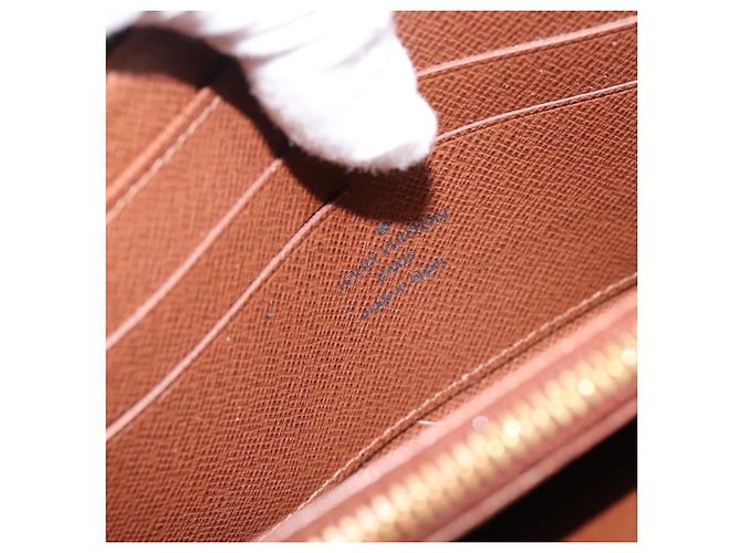 LOUIS VUITTON Monogram Zippy Wallet Long Wallet M42616 LV Auth 198765 Monogramma - vista 18