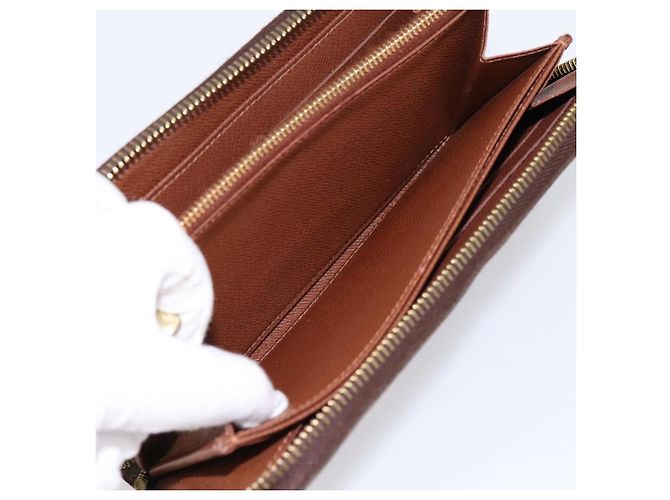 LOUIS VUITTON Monogram Zippy Wallet Long Wallet M42616 LV Auth 198765 Monogramma - vista 20