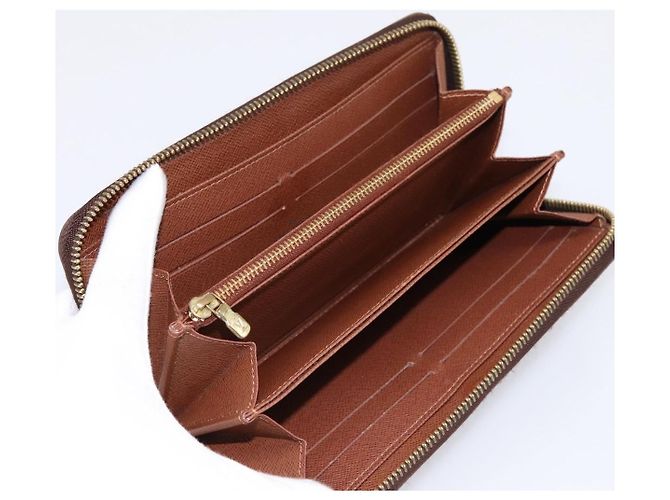LOUIS VUITTON Monogram Zippy Wallet Long Wallet M42616 LV Auth 198765 Monogramma - vista 9