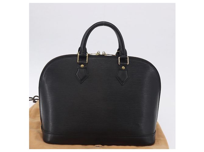 LOUIS VUITTON Epi Alma Hand Bag Noir Black M52142 LV Auth 198747V Nero - vista 12