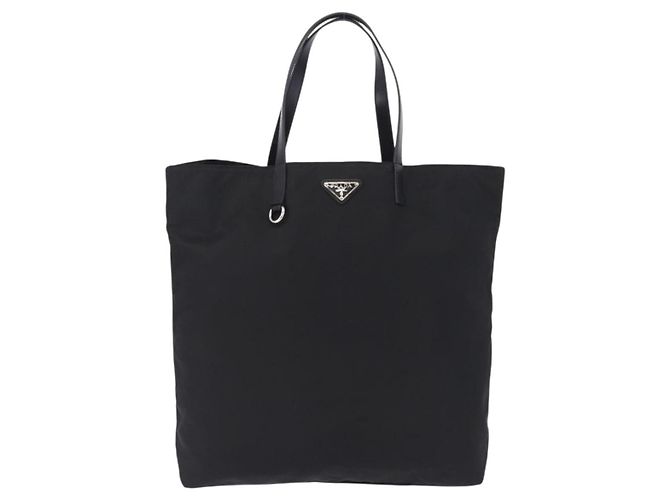PRADA Tote Bag Nylon Schwarz Silber Auth am12430V - Ansicht 13