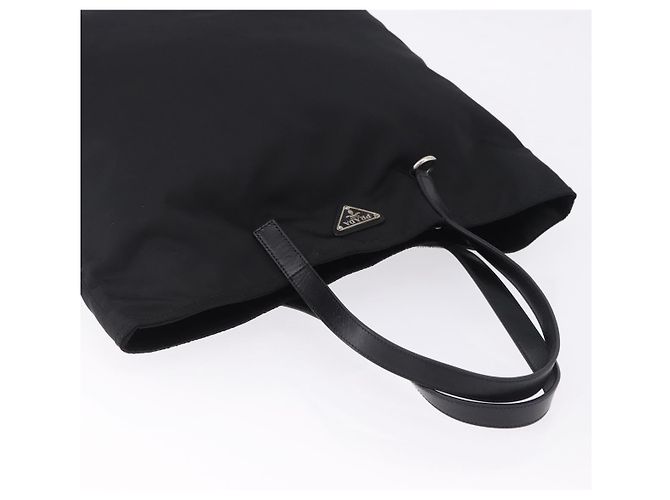 PRADA Tote Bag Nylon Schwarz Silber Auth am12430V - Ansicht 6
