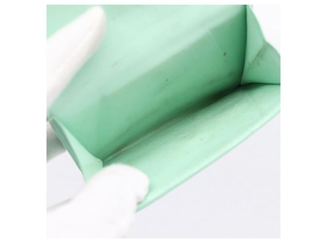 LOUIS VUITTON Monogram Vernis Ludlow Coin Purse Peppermint M91321 Auth BA15263 Verde - vista 10
