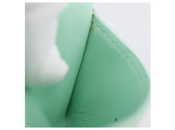 LOUIS VUITTON Monogram Vernis Ludlow Coin Purse Peppermint M91321 Auth BA15263 Verde - vista 12