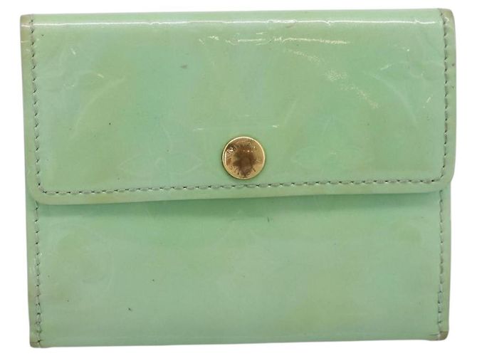 LOUIS VUITTON Monogram Vernis Ludlow Coin Purse Peppermint M91321 Auth BA15263 Verde - vista 13