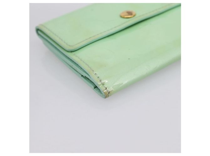 LOUIS VUITTON Monogram Vernis Ludlow Coin Purse Peppermint M91321 Auth BA15263 Verde - vista 14