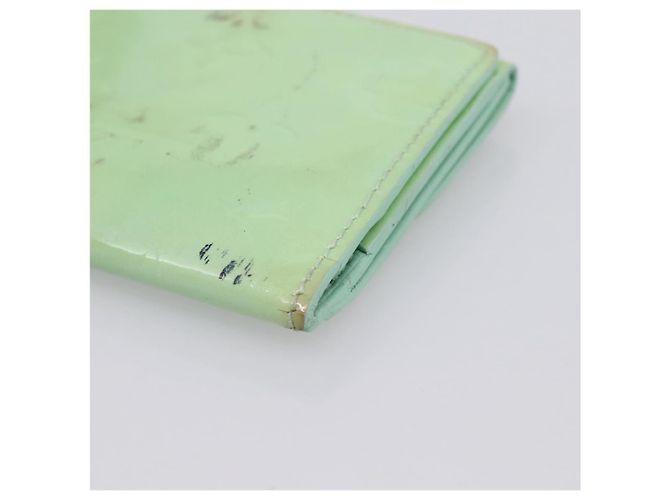 LOUIS VUITTON Monogram Vernis Ludlow Coin Purse Peppermint M91321 Auth BA15263 Verde - vista 15
