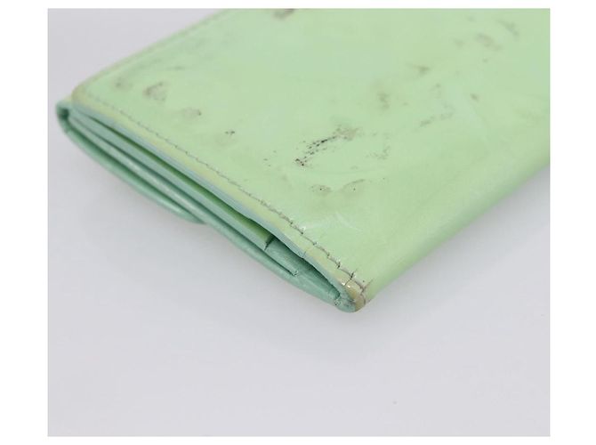 LOUIS VUITTON Monogram Vernis Ludlow Coin Purse Peppermint M91321 Auth BA15263 Verde - vista 16