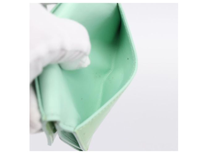 LOUIS VUITTON Monogram Vernis Ludlow Coin Purse Peppermint M91321 Auth BA15263 Verde - vista 19