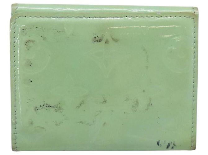 LOUIS VUITTON Monogram Vernis Ludlow Coin Purse Peppermint M91321 Auth BA15263 Verde - vista 2
