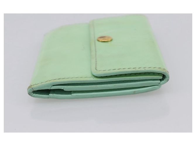 LOUIS VUITTON Monogram Vernis Ludlow Coin Purse Peppermint M91321 Auth BA15263 Verde - vista 4