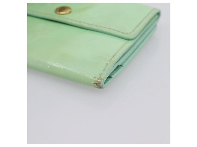 LOUIS VUITTON Monogram Vernis Ludlow Coin Purse Peppermint M91321 Auth BA15263 Verde - vista 7