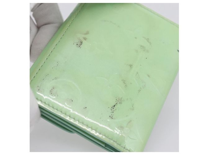 LOUIS VUITTON Monogram Vernis Ludlow Coin Purse Peppermint M91321 Auth BA15263 Verde - vista 8