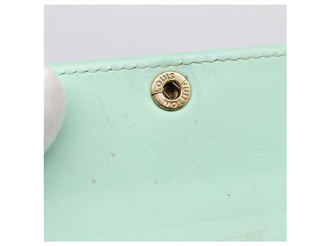 LOUIS VUITTON Monogram Vernis Ludlow Coin Purse Peppermint M91321 Auth BA15263 Verde - vista 9