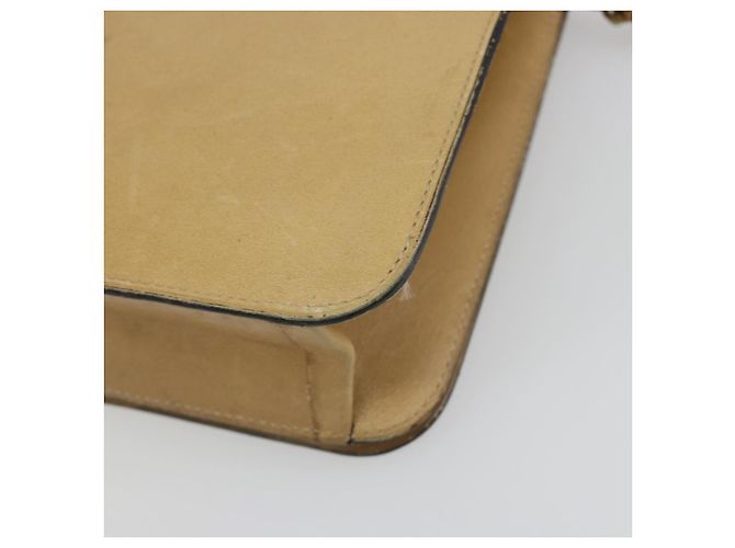 Borsa a tracolla CHANEL Matelasse con catena in pelle Beige Gold CC Auth ka5721 D'oro - vista 12