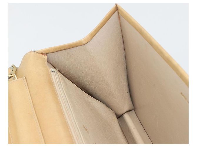 Borsa a tracolla CHANEL Matelasse con catena in pelle Beige Gold CC Auth ka5721 D'oro - vista 19