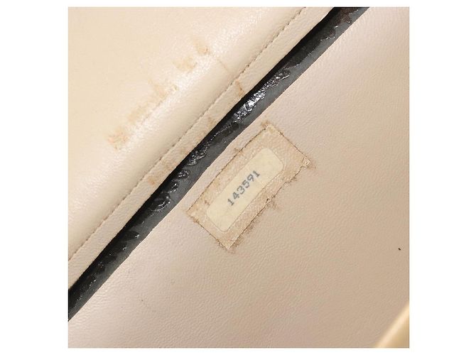 Borsa a tracolla CHANEL Matelasse con catena in pelle Beige Gold CC Auth ka5721 D'oro - vista 23