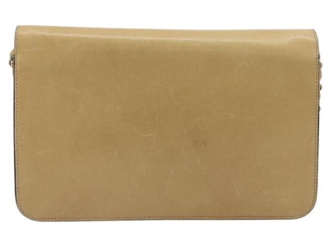 Borsa a tracolla CHANEL Matelasse con catena in pelle Beige Gold CC Auth ka5721 D'oro - vista 3