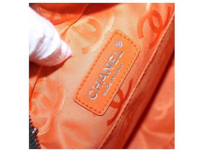 Borsa a mano CHANEL Cambon Line Matelasse in pelle marrone con CC argento Auth 196397SAV - vista 16