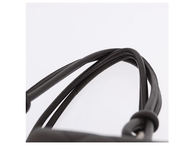 Borsa a mano CHANEL Cambon Line Matelasse in pelle marrone con CC argento Auth 196397SAV - vista 8