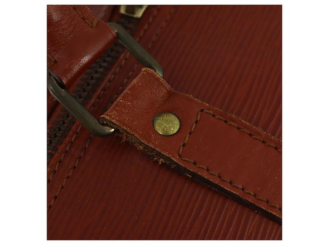 LOUIS VUITTON Epi Keepall 55 Boston Bag Vintage Brown M42958 LV Auth 193099 Castaño - vista 17
