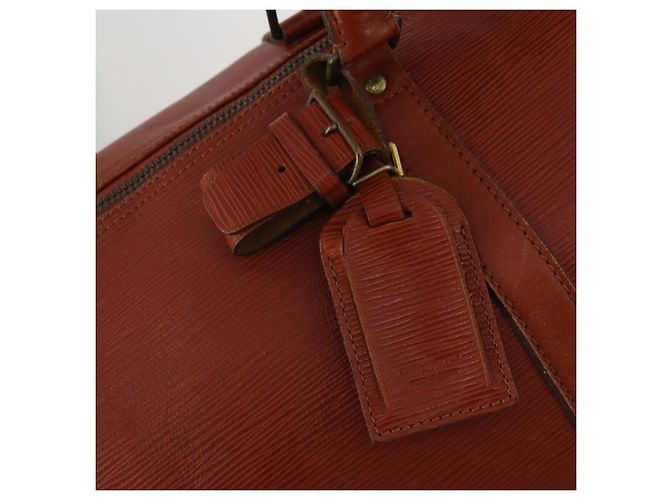LOUIS VUITTON Epi Keepall 55 Boston Bag Vintage Brown M42958 LV Auth 193099 Castaño - vista 19