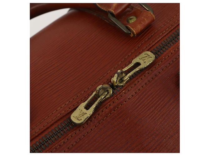 LOUIS VUITTON Epi Keepall 55 Boston Bag Vintage Brown M42958 LV Auth 193099 Castaño - vista 20