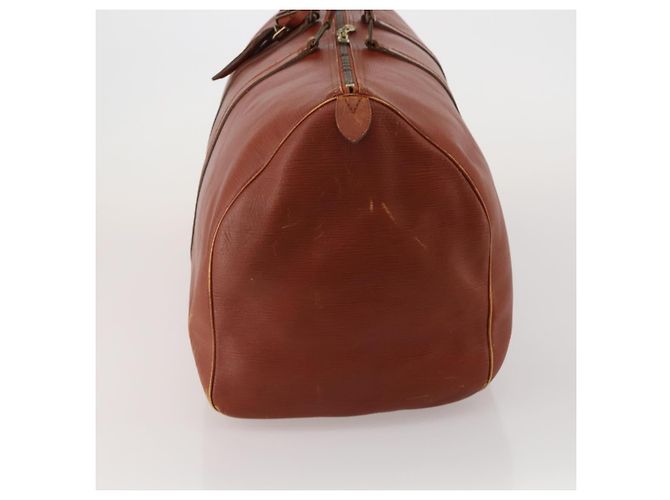 LOUIS VUITTON Epi Keepall 55 Boston Bag Vintage Brown M42958 LV Auth 193099 Castaño - vista 3