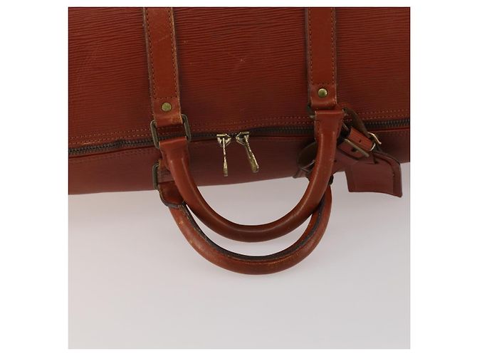 LOUIS VUITTON Epi Keepall 55 Boston Bag Vintage Brown M42958 LV Auth 193099 Castaño - vista 7