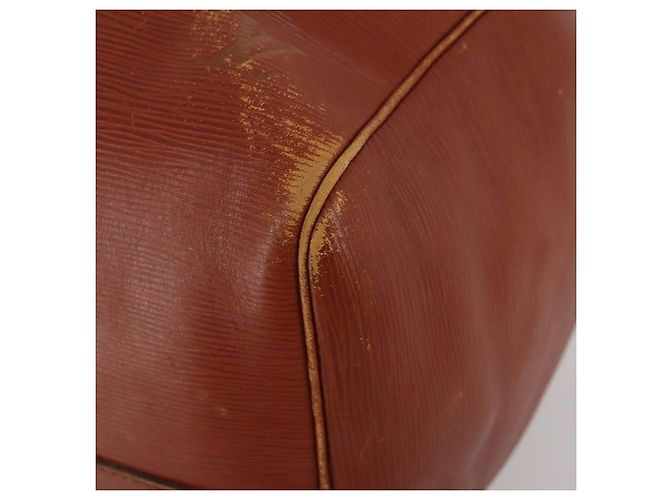 LOUIS VUITTON Epi Keepall 55 Boston Bag Vintage Brown M42958 LV Auth 193099 Castaño - vista 9