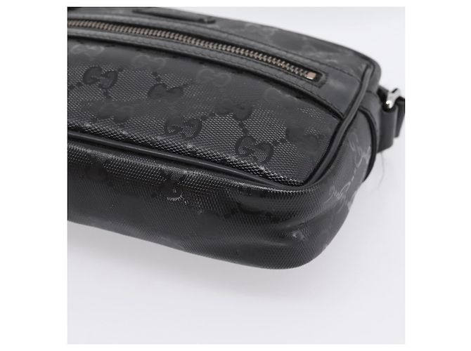 GUCCI GG Implementation Schultertasche PVC Schwarz Silber 201447 Auth ka5707A - Ansicht 10