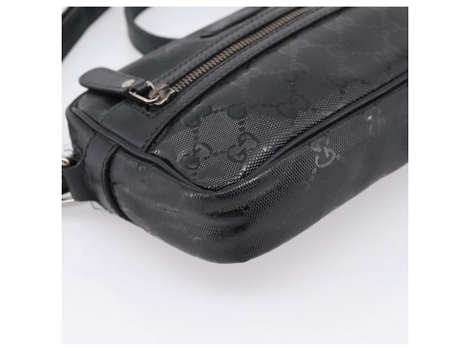 GUCCI GG Implementation Schultertasche PVC Schwarz Silber 201447 Auth ka5707A - Ansicht 11
