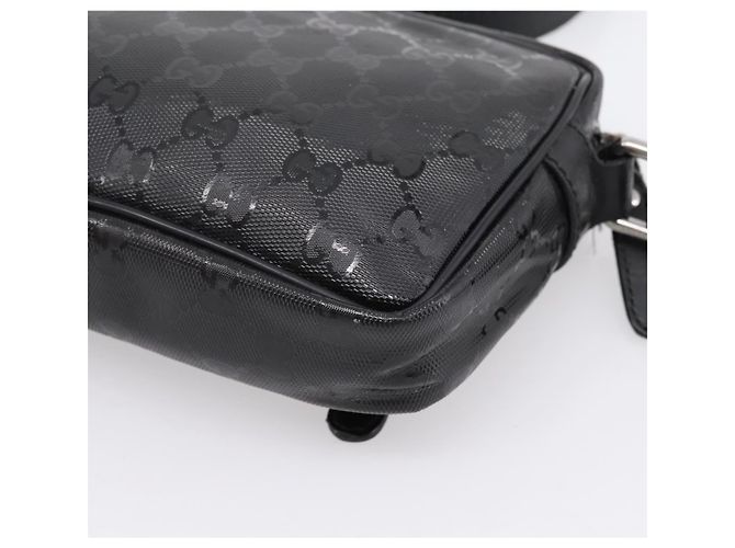 GUCCI GG Implementation Schultertasche PVC Schwarz Silber 201447 Auth ka5707A - Ansicht 12