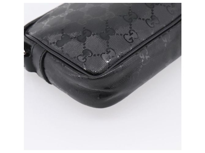 GUCCI GG Implementation Schultertasche PVC Schwarz Silber 201447 Auth ka5707A - Ansicht 13