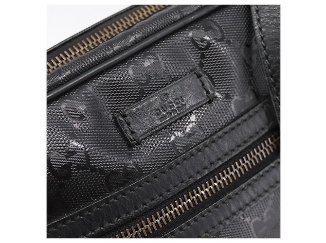 GUCCI GG Implementation Schultertasche PVC Schwarz Silber 201447 Auth ka5707A - Ansicht 15