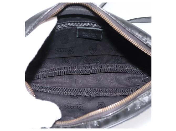 GUCCI GG Implementation Schultertasche PVC Schwarz Silber 201447 Auth ka5707A - Ansicht 17
